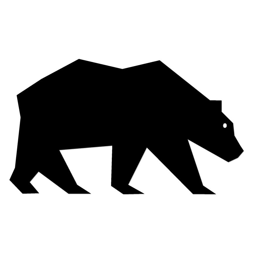 Bear Grizzly Brown Polar, Vinyl Decal Sticker, Multiple Colors & Sizes #6616