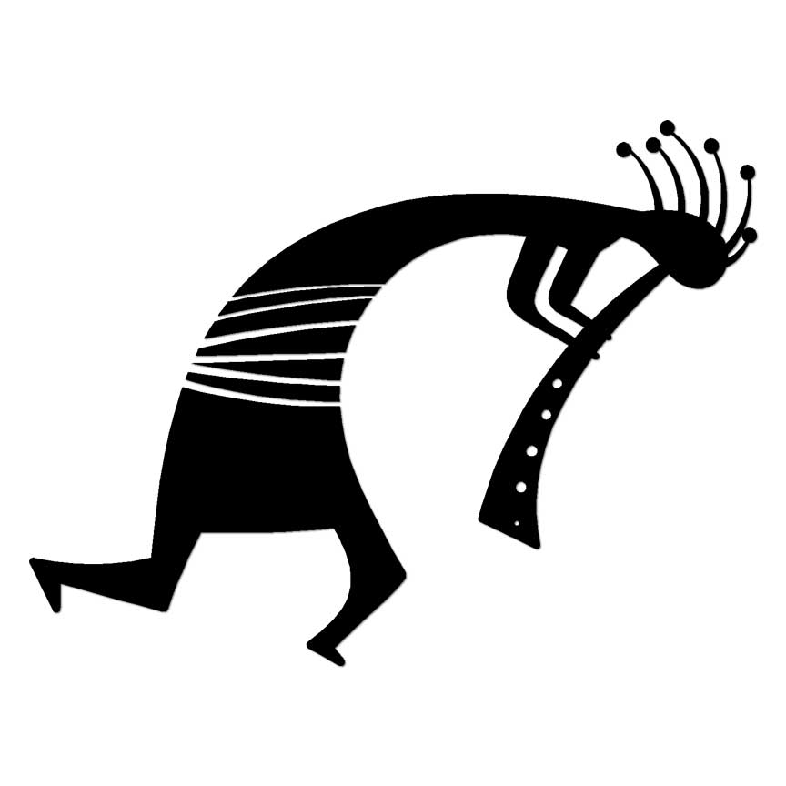Kokopelli, Vinyl Decal Sticker, Multiple Colors & Sizes #6666
