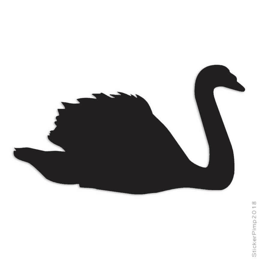 Swan Geese Goose, Vinyl Decal Sticker, Multiple Colors & Sizes #673