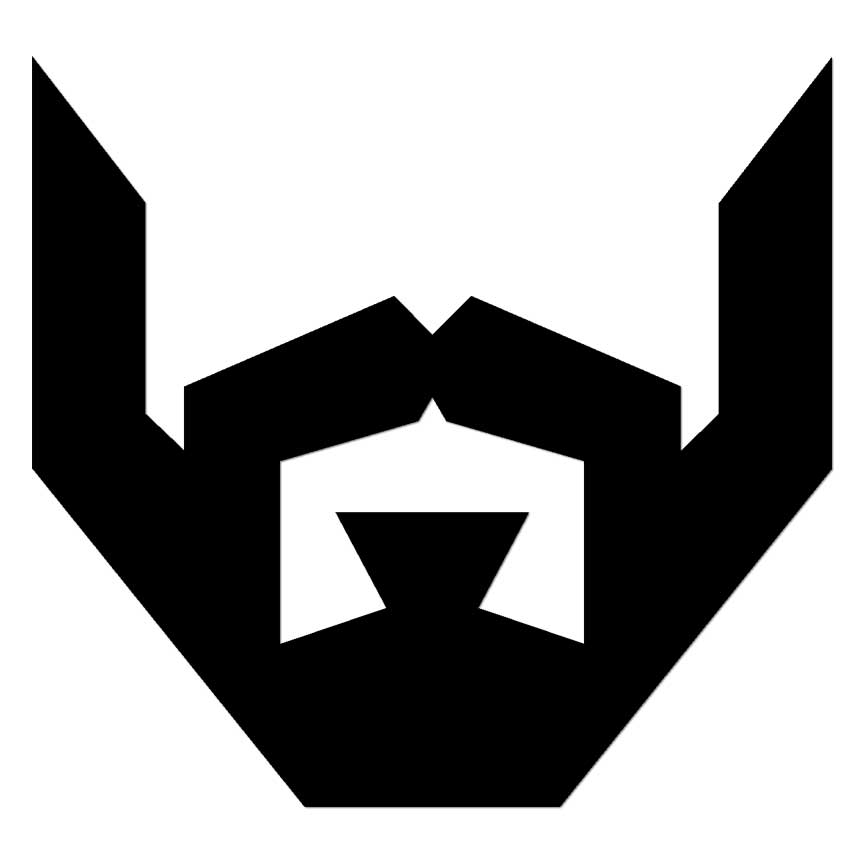 Beard Mustache, Vinyl Decal Sticker, Multiple Colors & Sizes #6744