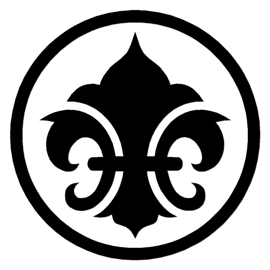 Fleur De Lis, Vinyl Decal Sticker, Multiple Colors & Sizes #6746