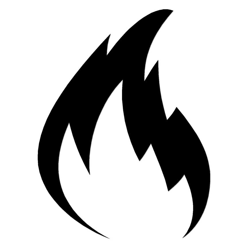 Flames , Vinyl Decal Sticker, Multiple Colors & Sizes #6758