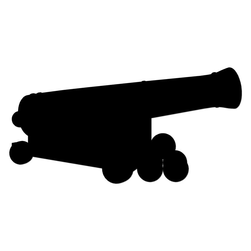 Cannon, Vinyl Decal Sticker, Multiple Colors & Sizes #6870