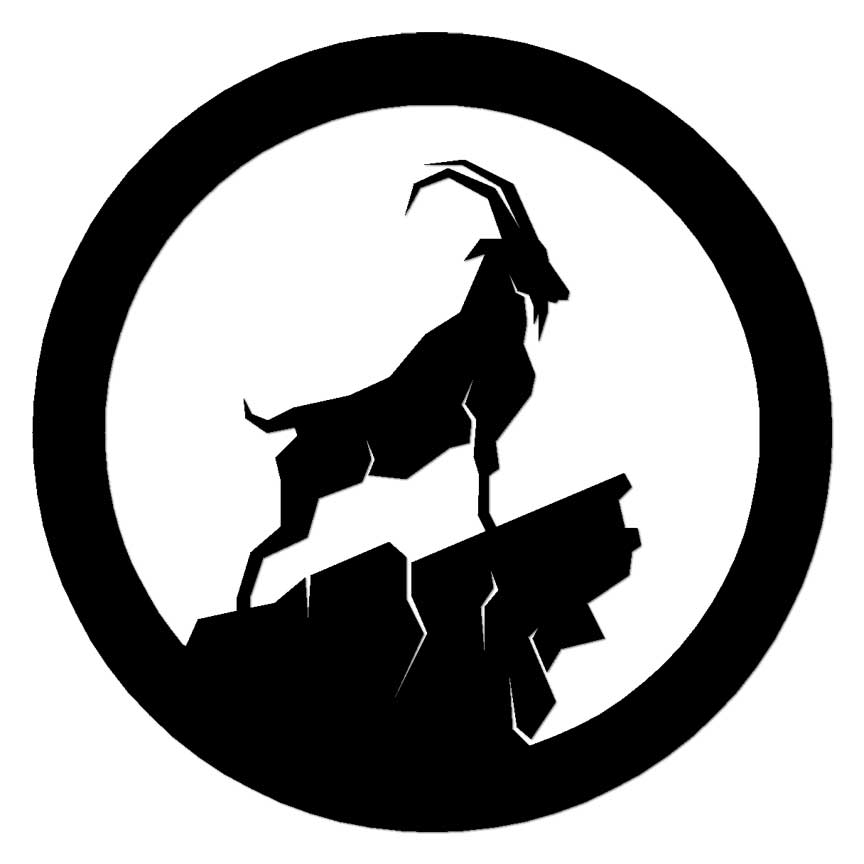 Bighorn Mountain Goat, Vinyl Decal Sticker, Multiple Colors & Sizes #6916