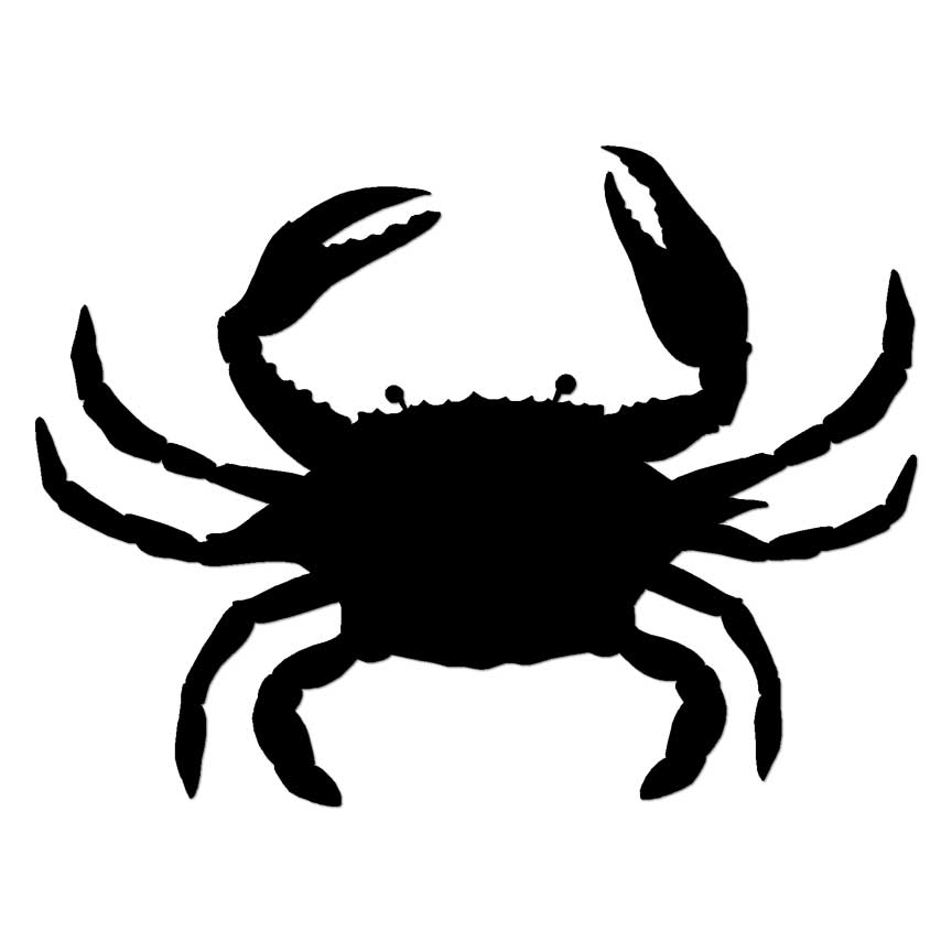 Crab , Vinyl Decal Sticker, Multiple Colors & Sizes #7018