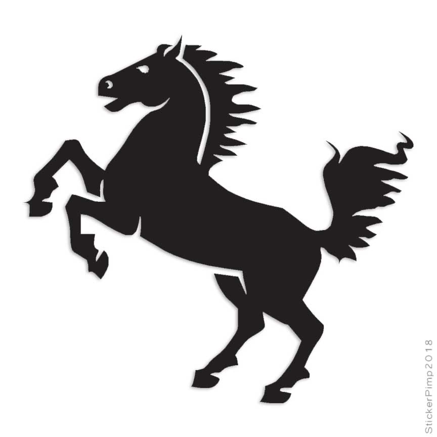 Rearing Horse, Vinyl Decal Sticker, Multiple Colors & Sizes #703