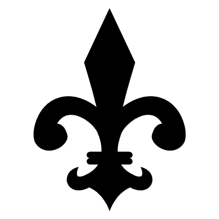 Fleur De Lis, Vinyl Decal Sticker, Multiple Colors & Sizes #7096