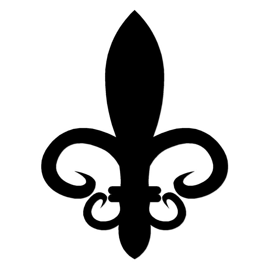 Fleur De Lis, Vinyl Decal Sticker, Multiple Colors & Sizes #7097