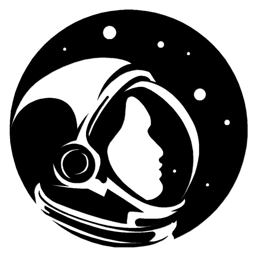 Astronaut Space, Vinyl Decal Sticker, Multiple Colors & Sizes #7148