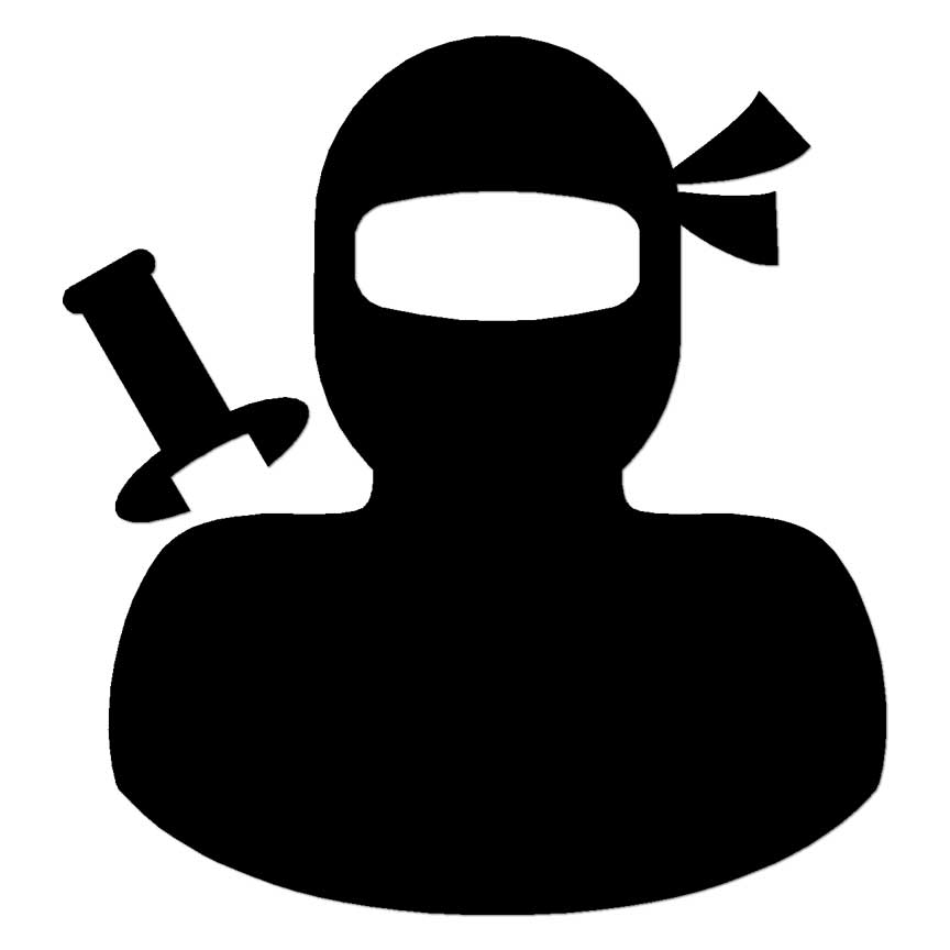 Ninja Warrior, Vinyl Decal Sticker, Multiple Colors & Sizes #7154