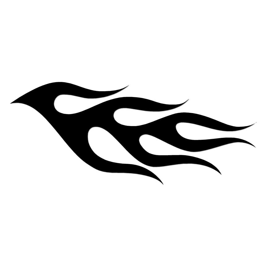 Flames Fire, Vinyl Decal Sticker, Multiple Colors & Sizes #7255