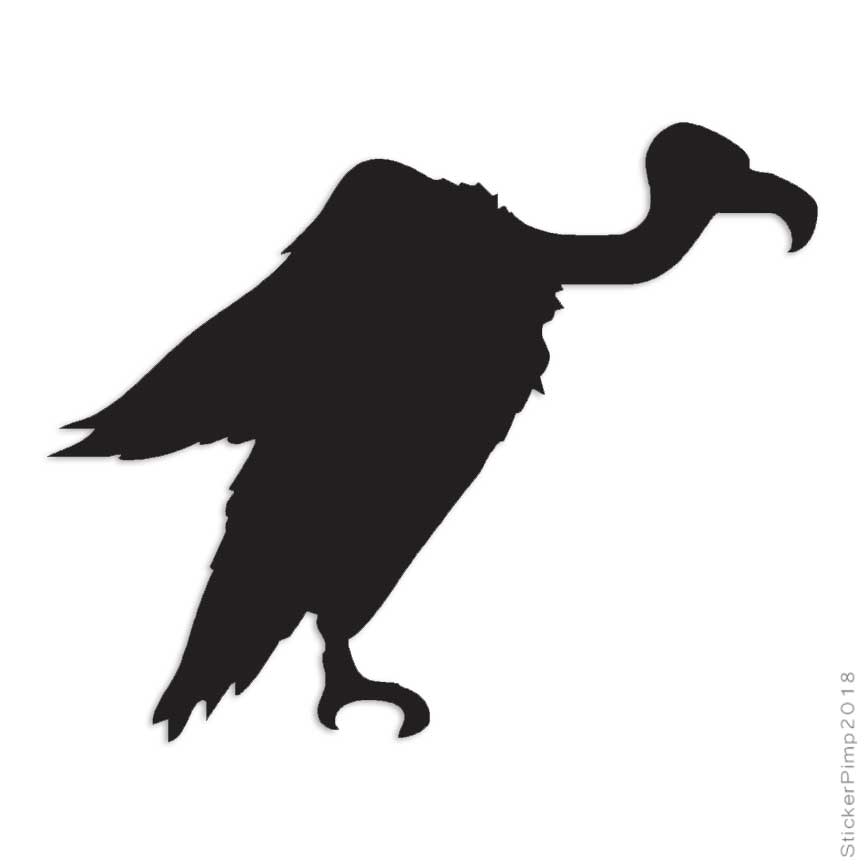Vulture Condor Scavenger, Vinyl Decal Sticker, Multiple Colors & Sizes #726