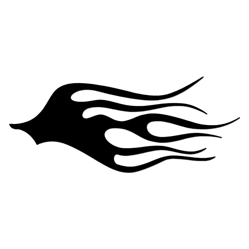 Fire Flames, Vinyl Decal Sticker, Multiple Colors & Sizes #7351