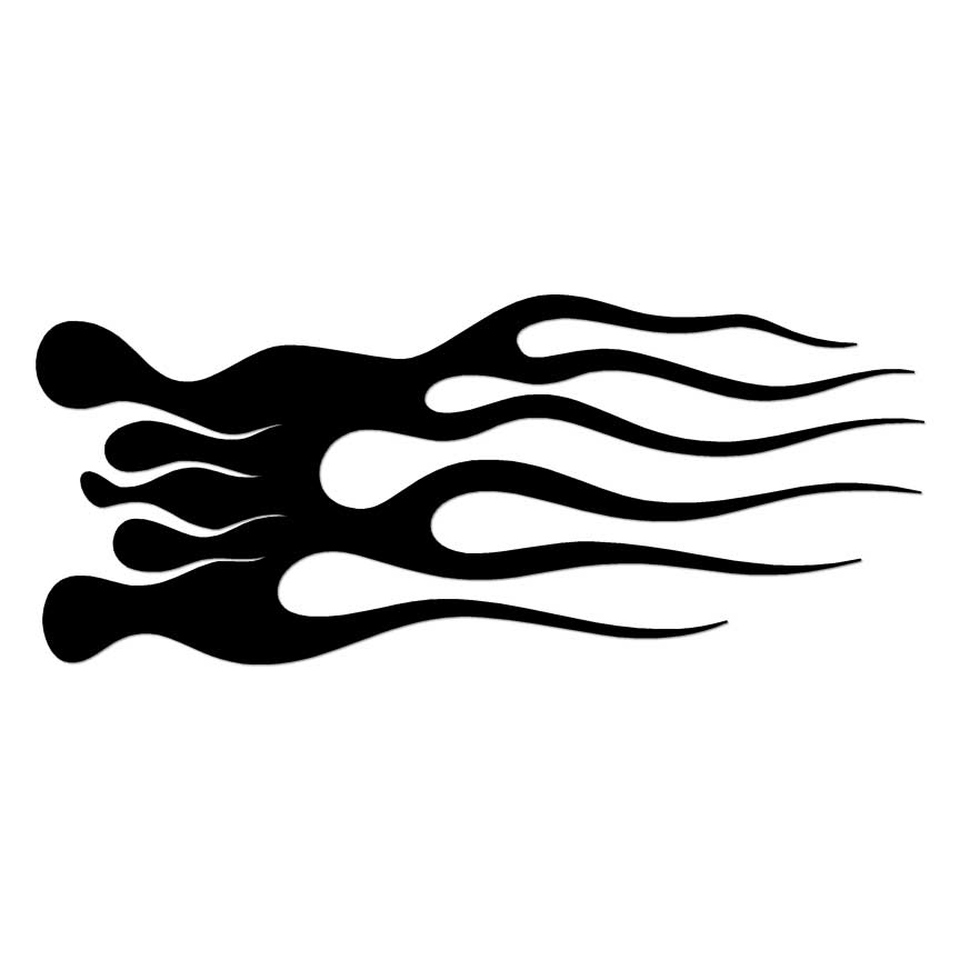Flames Fire, Vinyl Decal Sticker, Multiple Colors & Sizes #7365