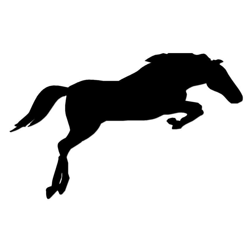 Jumping Horse Pony, Vinyl Decal Sticker, Multiple Colors & Sizes #7423