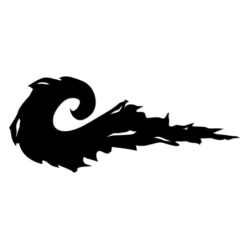 Pinstripe Wave, Vinyl Decal Sticker, Multiple Colors & Sizes #7441