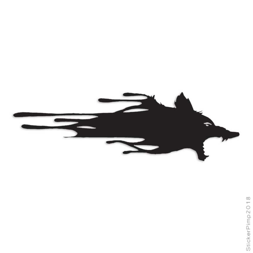Wolf Head Werewolf, Vinyl Decal Sticker, Multiple Colors & Sizes #750