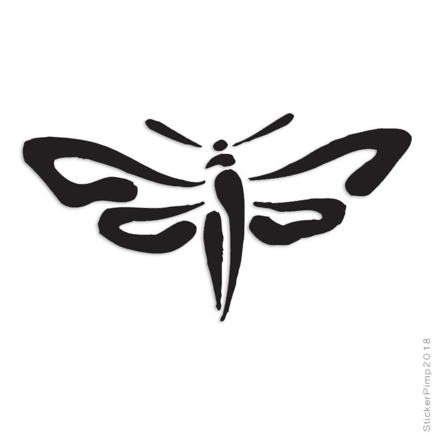 Sphinx Moth Flying, Vinyl Decal Sticker, Multiple Colors & Sizes #806