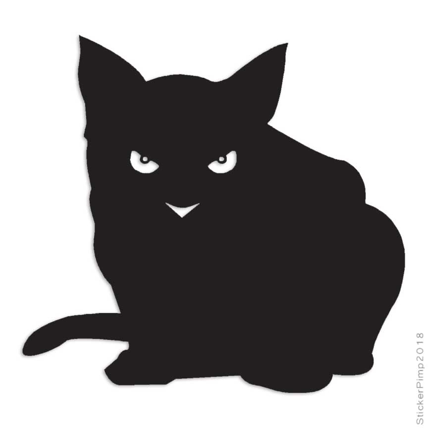 Cat Kitten, Vinyl Decal Sticker, Multiple Colors & Sizes #814