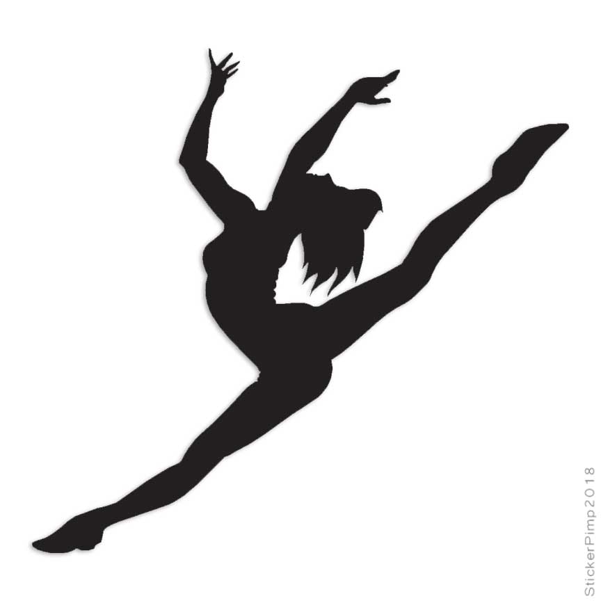 Dancer Ballerina, Vinyl Decal Sticker, Multiple Colors & Sizes #841