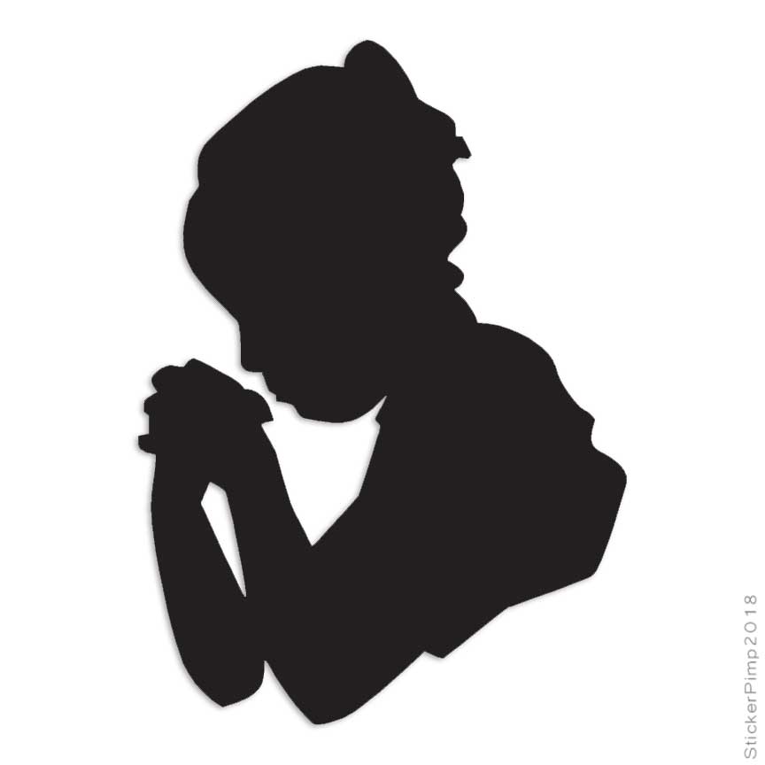 Praying Prayer Child, Vinyl Decal Sticker, Multiple Colors & Sizes #959