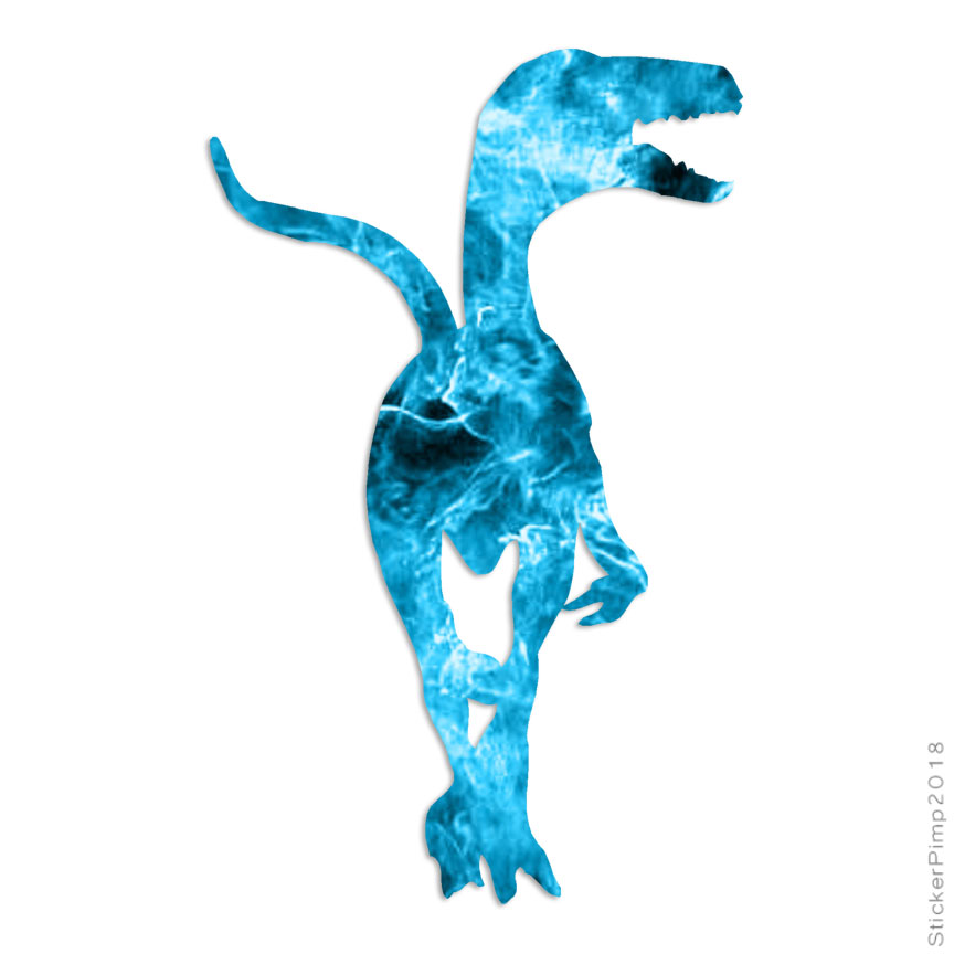 Velociraptor Raptor Dinosaur, Vinyl Decal Sticker, 40 Patterns & 3 Sizes, #1028