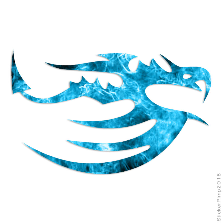 Flying Snake Dragon, Vinyl Decal Sticker, 40 Patterns & 3 Sizes, #1090