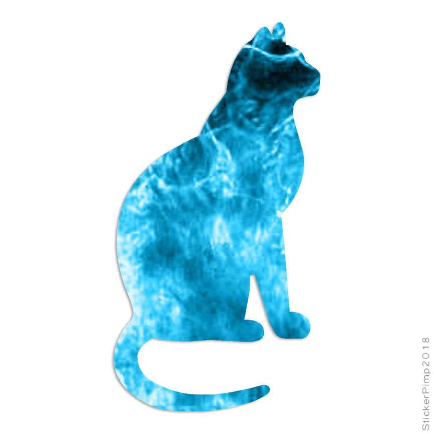 Cat Tabby, Vinyl Decal Sticker, 40 Patterns & 3 Sizes, #149