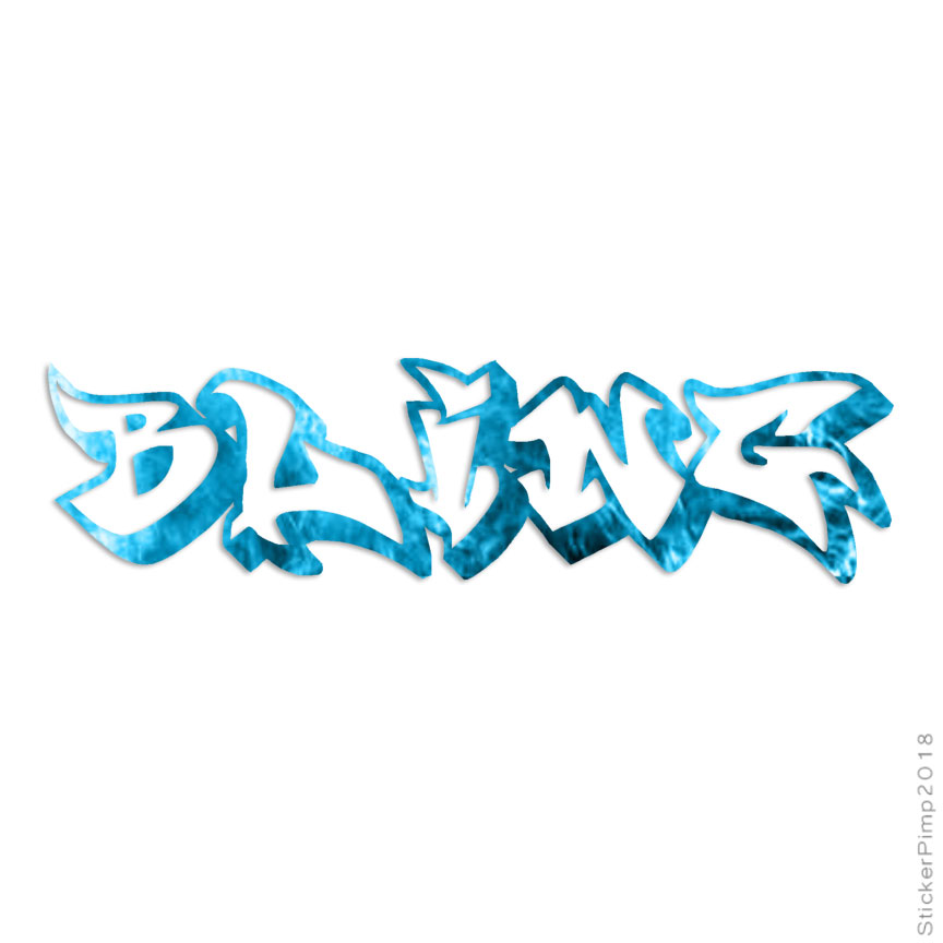 Bling Graffiti, Vinyl Decal Sticker, 40 Patterns & 3 Sizes, #1533