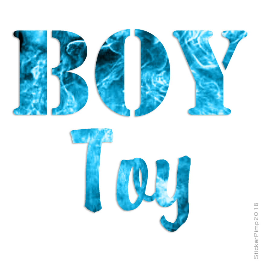 Boy Toy, Vinyl Decal Sticker, 40 Patterns & 3 Sizes, #1618