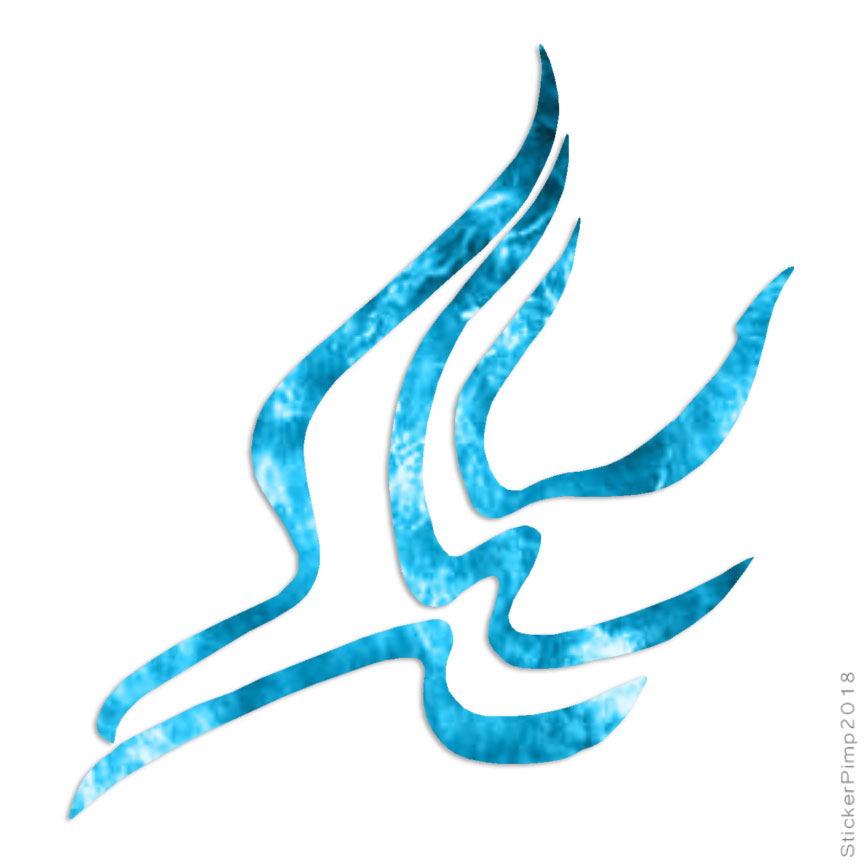Tribal Bird Line Art, Vinyl Decal Sticker, 40 Patterns & 3 Sizes, #1752