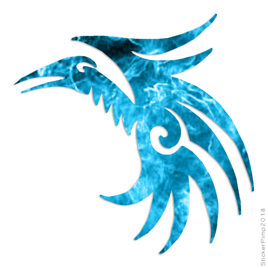 Tribal Bird Phoenix, Vinyl Decal Sticker, 40 Patterns & 3 Sizes, #1753