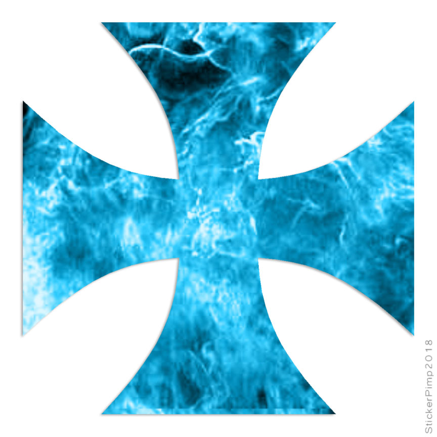 Cross Pattee, Vinyl Decal Sticker, 40 Patterns & 3 Sizes, #180