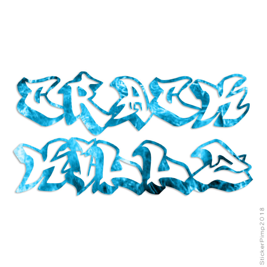 Crack Kills Graffiti, Vinyl Decal Sticker, 40 Patterns & 3 Sizes, #1849