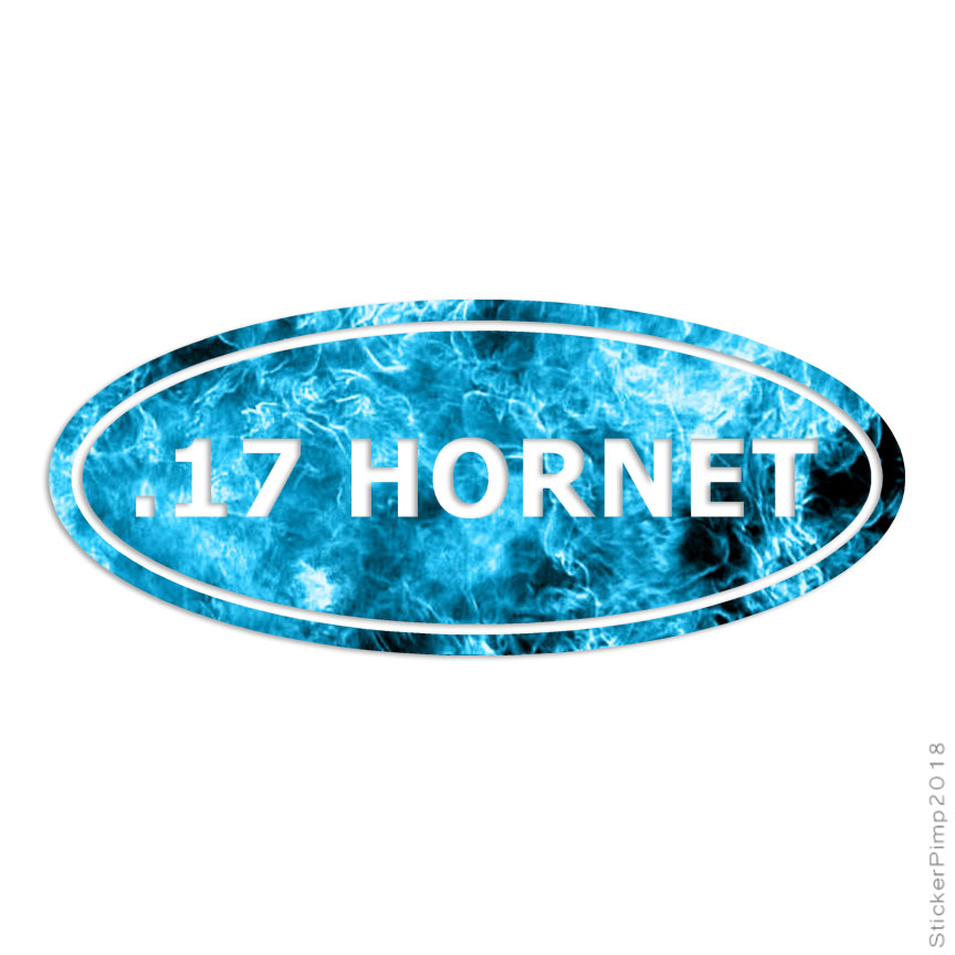 .17 Hornet Ammo, Vinyl Decal Sticker, 40 Patterns & 3 Sizes, #19