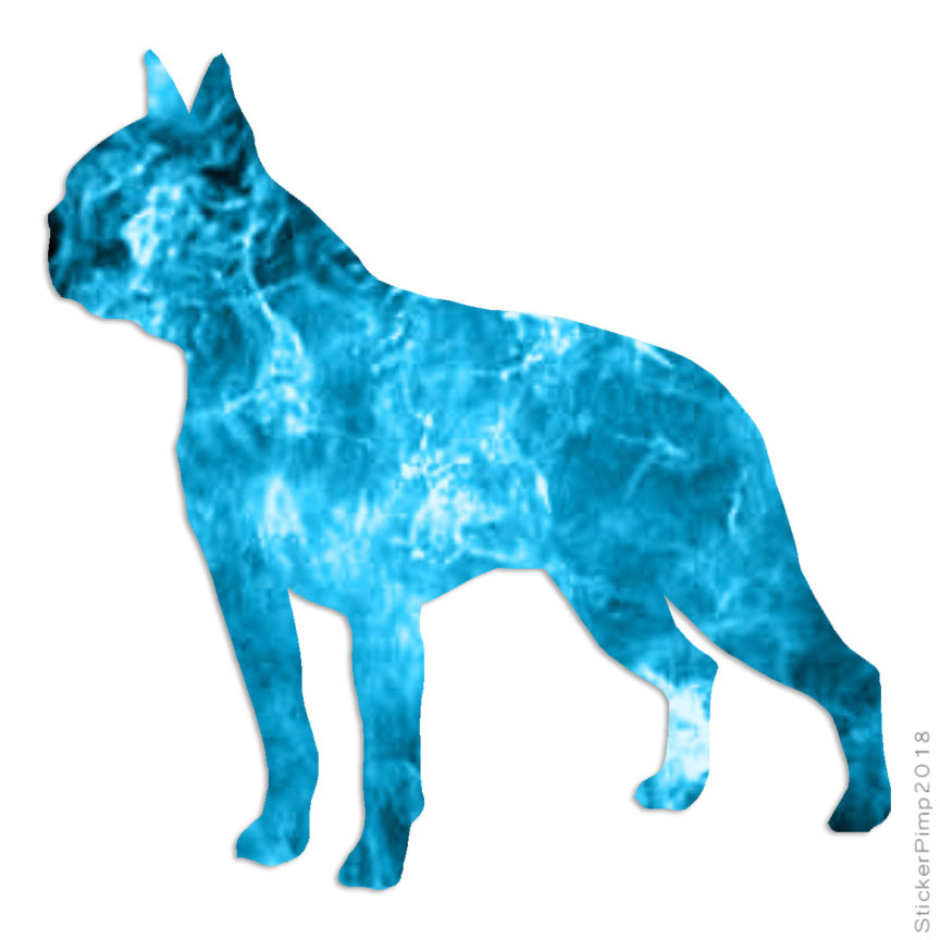 Boston Terrier Dog, Vinyl Decal Sticker, 40 Patterns & 3 Sizes, #1926