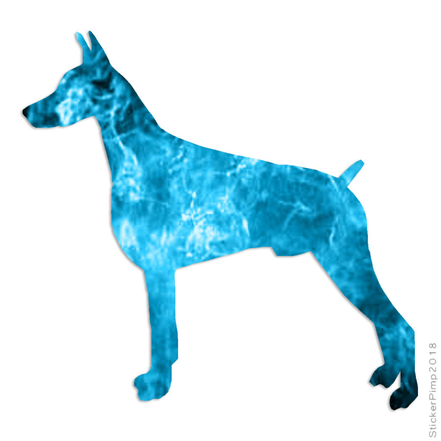 Doberman Dog, Vinyl Decal Sticker, 40 Patterns & 3 Sizes, #1945