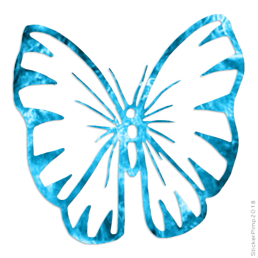 Butterfly Moth Art Monarch, Vinyl Decal Sticker, 40 Patterns & 3 Sizes, #2244