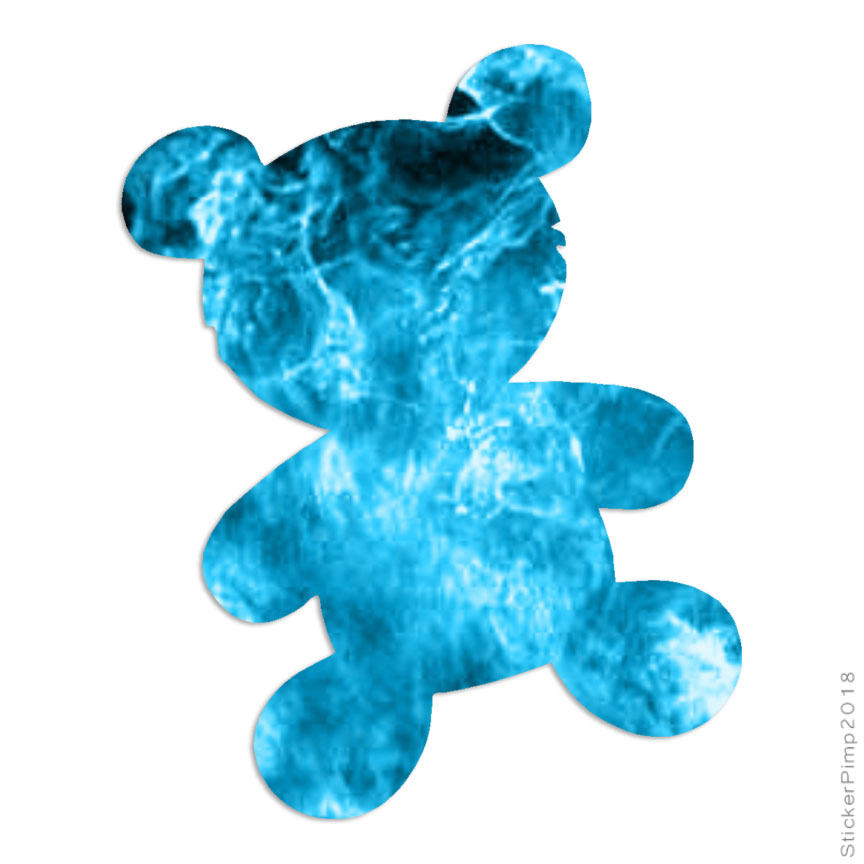 Teddy Bear Cute Toy, Vinyl Decal Sticker, 40 Patterns & 3 Sizes, #2350
