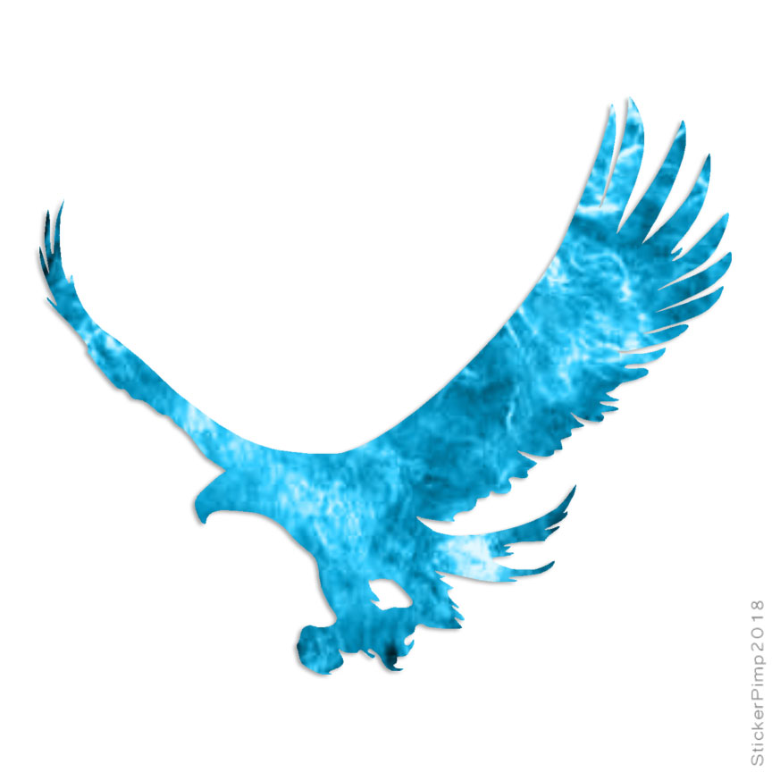 Hawk Eagle Falcon, Vinyl Decal Sticker, 40 Patterns & 3 Sizes, #255