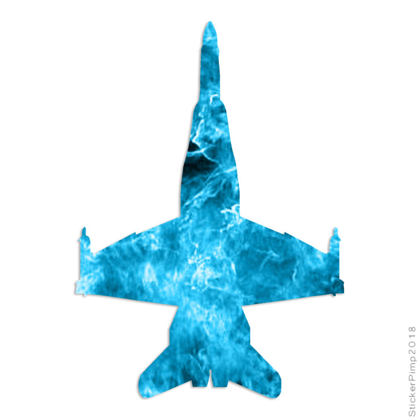 Fighter Jet Plane, Vinyl Decal Sticker, 40 Patterns & 3 Sizes, #2830