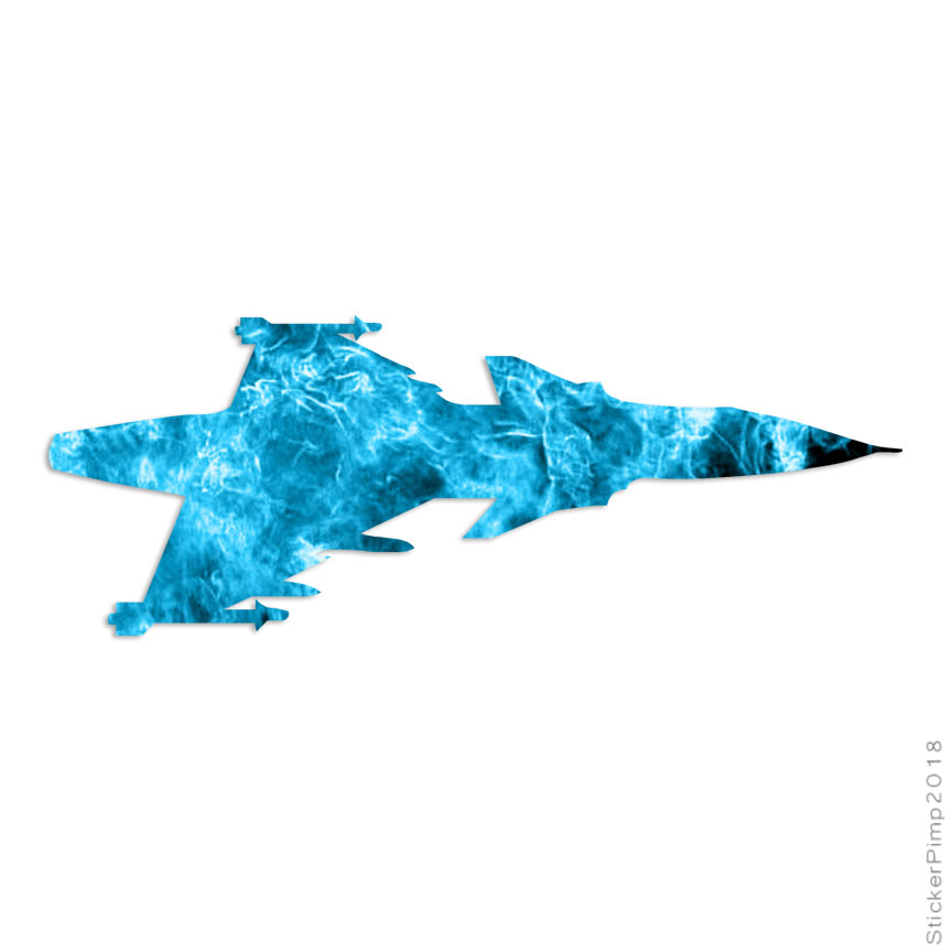Fighter Jet Missile, Vinyl Decal Sticker, 40 Patterns & 3 Sizes, #2831