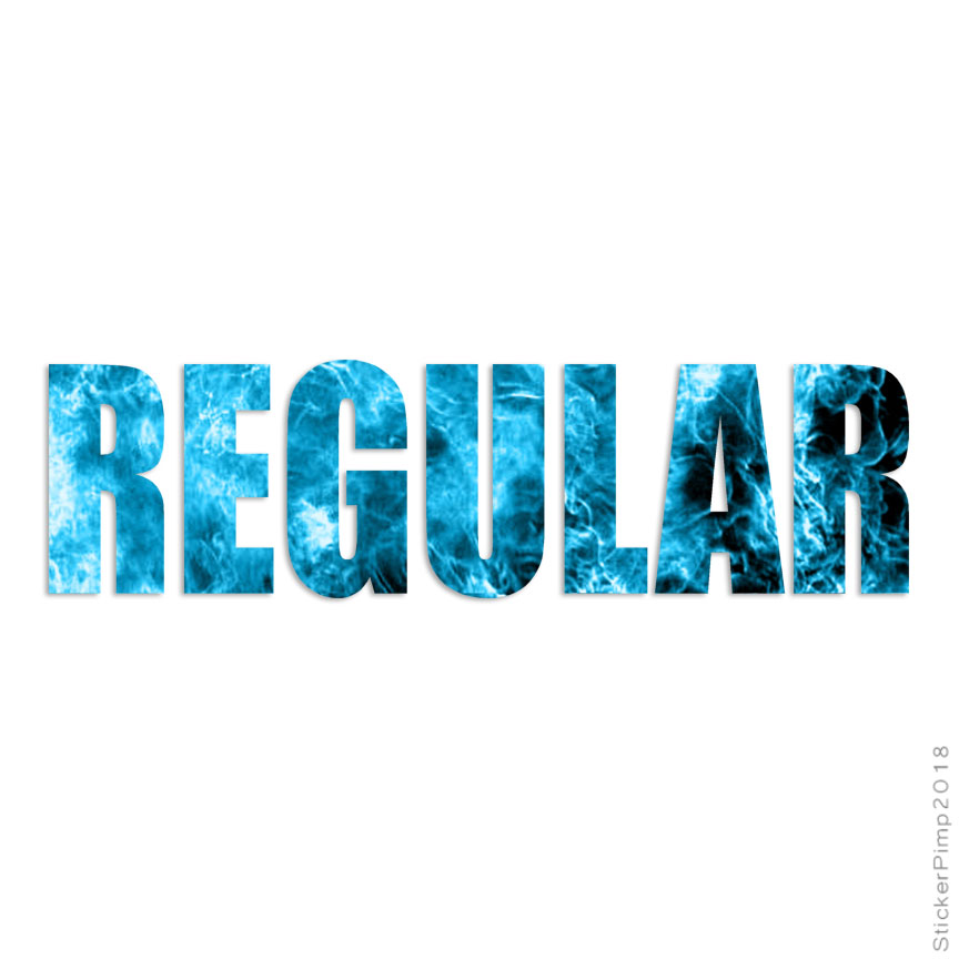 Regular – Business, Vinyl Decal Sticker, 40 Patterns & 3 Sizes, #3082