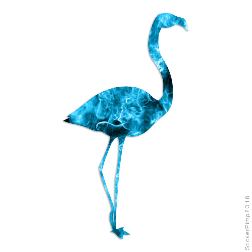 Flamingo, Vinyl Decal Sticker, 40 Patterns & 3 Sizes, #313