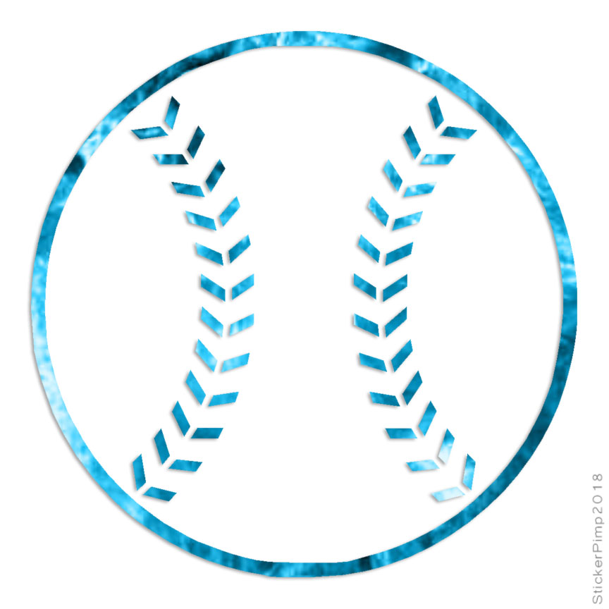 Baseball Sport, Vinyl Decal Sticker, 40 Patterns & 3 Sizes, #3142