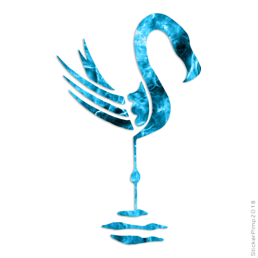 Flamingo Tribal, Vinyl Decal Sticker, 40 Patterns & 3 Sizes, #316