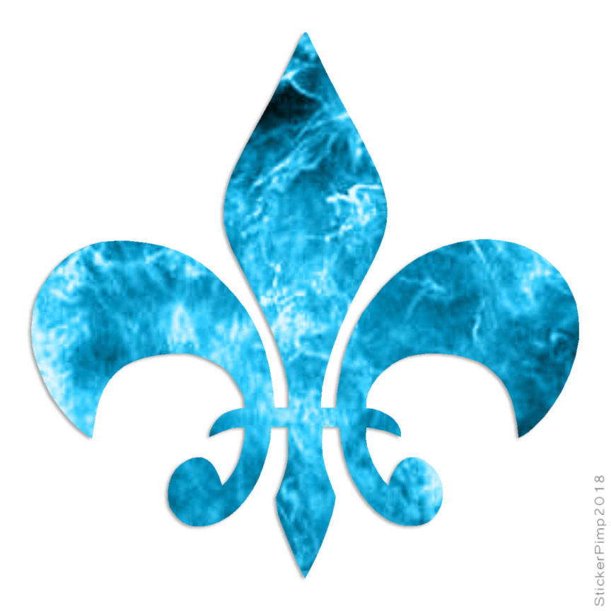 Fleur De Lis, Vinyl Decal Sticker, 40 Patterns & 3 Sizes, #318