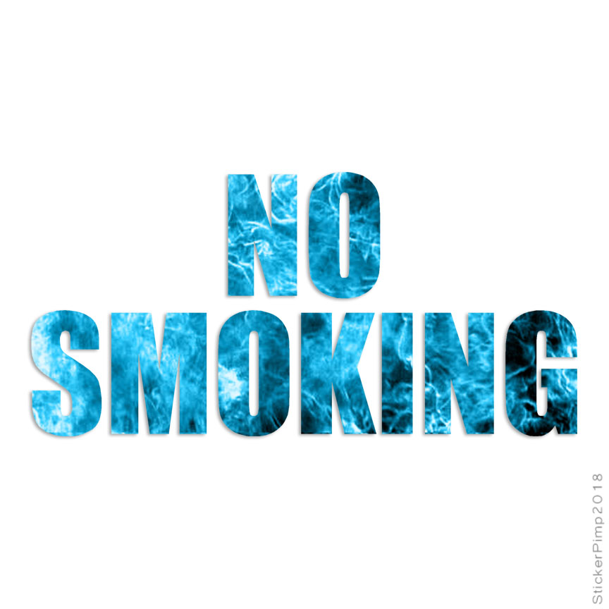 No Smoking, Vinyl Decal Sticker, 40 Patterns & 3 Sizes, #3558