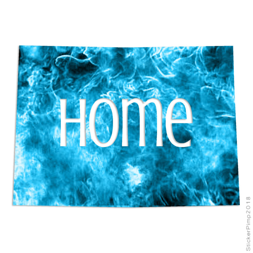 Colorado Home State, Vinyl Decal Sticker, 40 Patterns & 3 Sizes, #3808