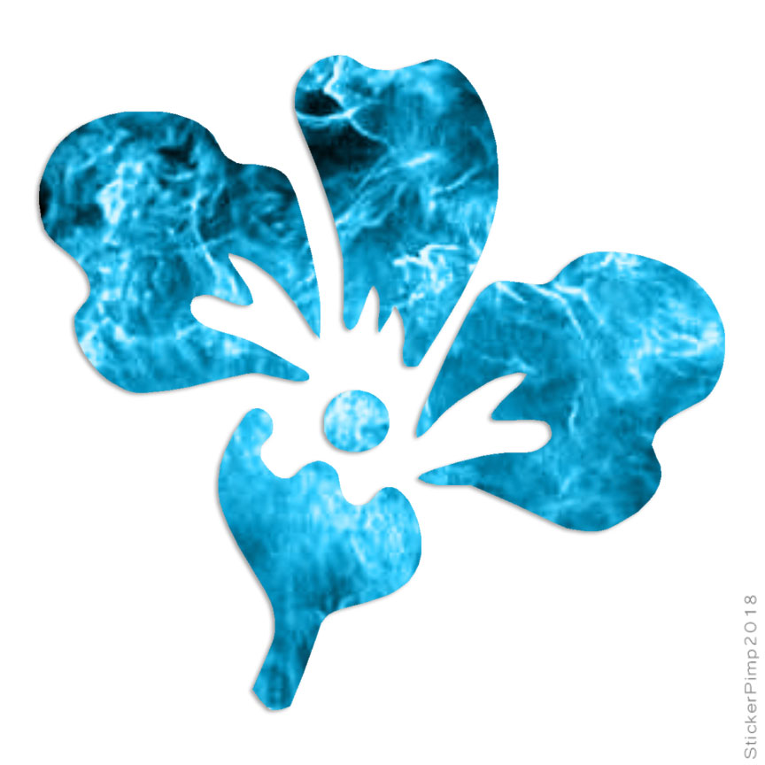 Iris Flower, Vinyl Decal Sticker, 40 Patterns & 3 Sizes, #400